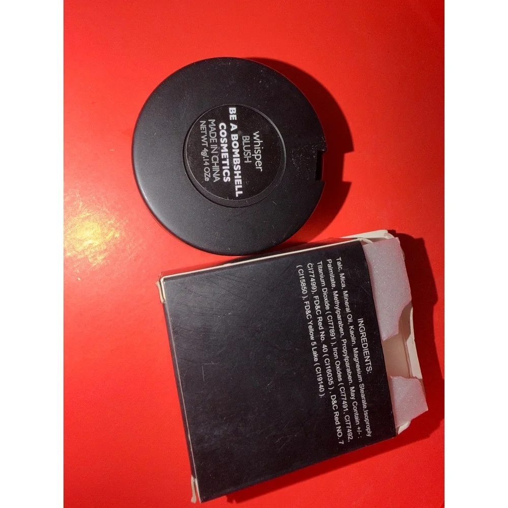 Be A Bombshell Blush Whisper Pressed Powder Shimmer Finish Compact Face